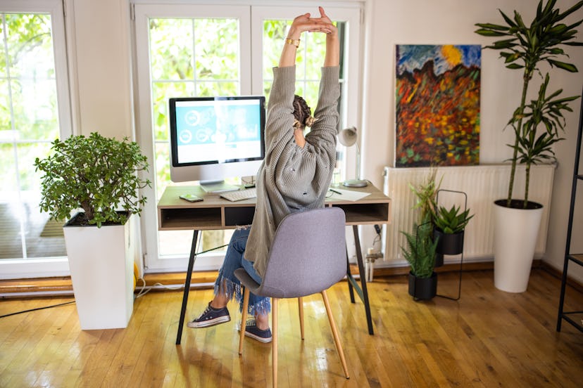 Working from home can cause a lot of upper back pain, which is where these stretches come in.