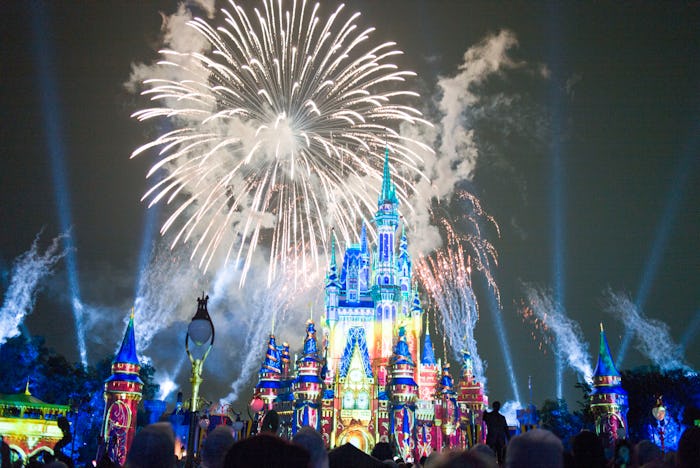 LAKE BUENA VISTA, FL - JULY 01: A stunning firework show is held at the Magic Kingdom Park in Walt D...