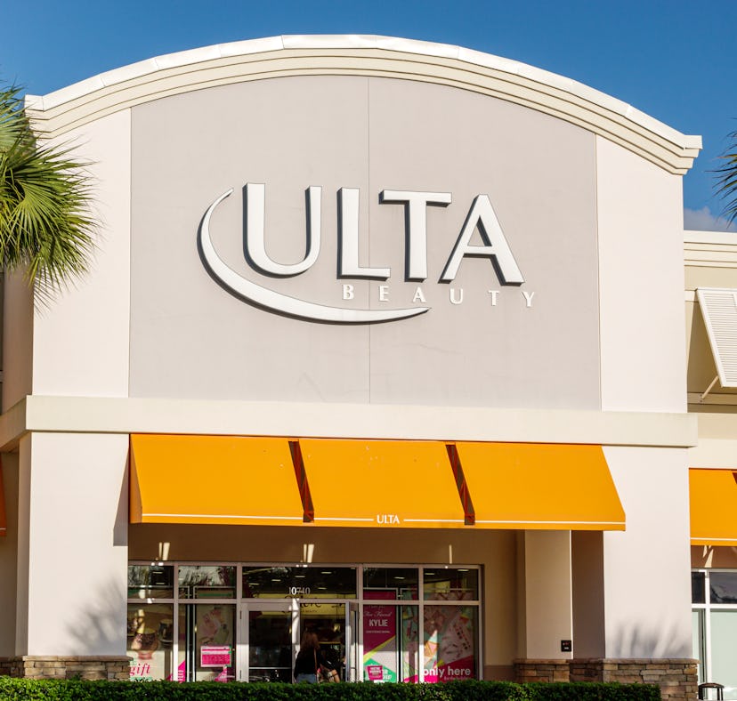 An Ulta Beauty store in all of its beige and orange glory.