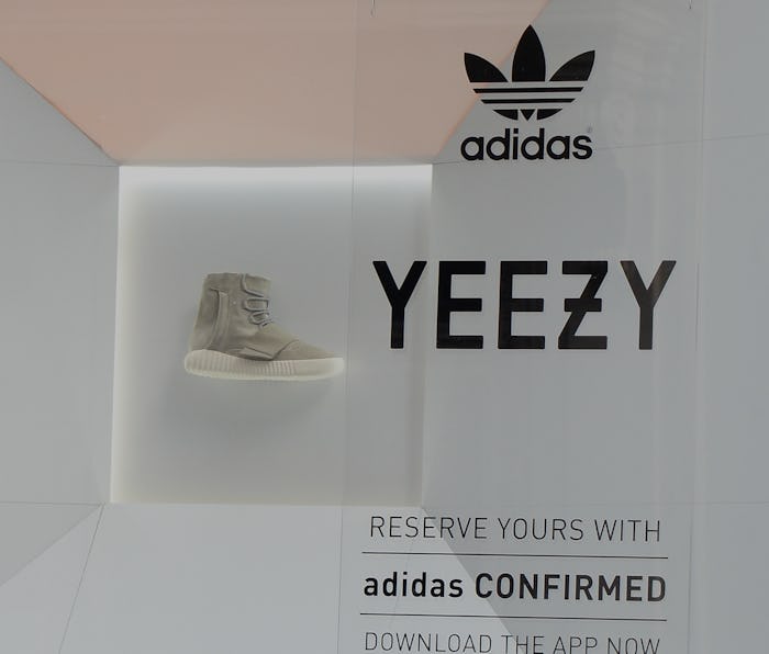 NEW YORK, NY - FEBRUARY 10: View of the Adidas Store in Soho where the new Kanye West Adidas Origin...