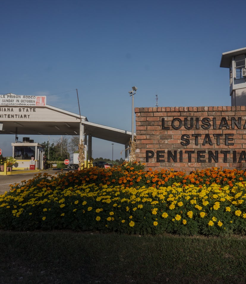 ANGOLA PRISON, LOUISIANA - OCTOBER 14, 2013:  
The entrance of Angola Prison, Louisiana. 
The Louisi...