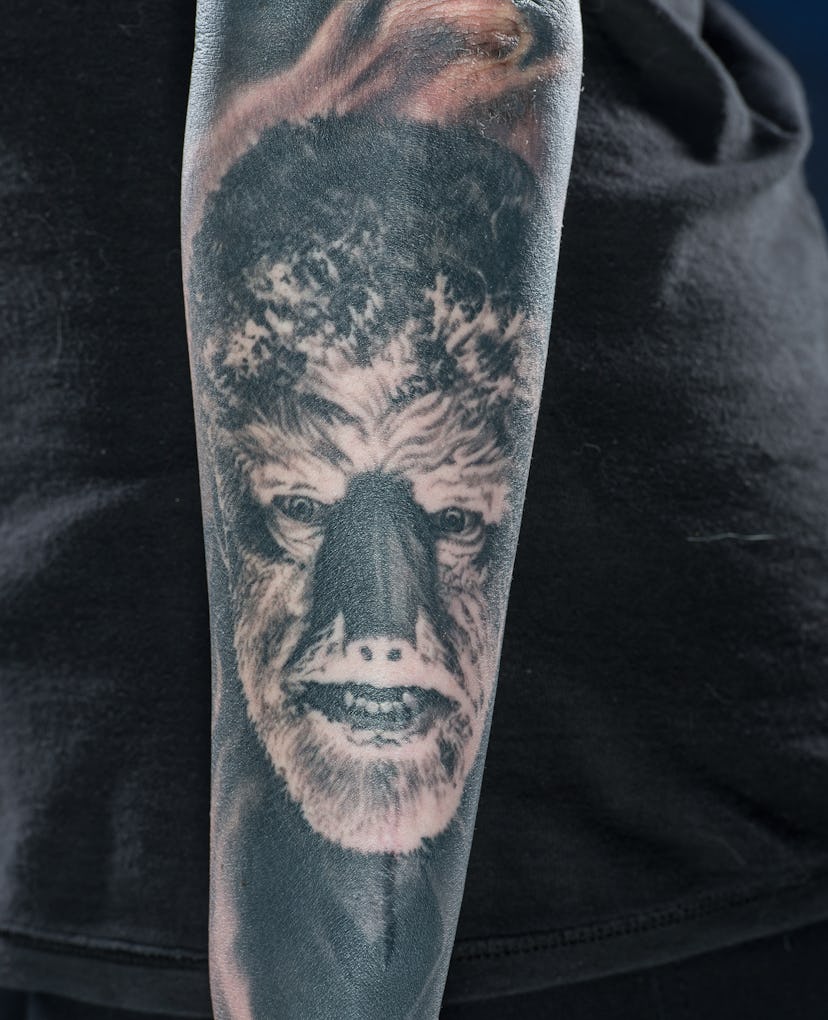 Classic movie monsters such as The Wolfman make great tattoo choices. 