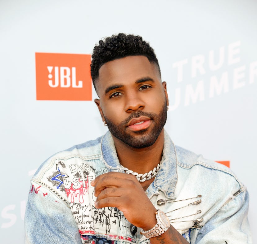 SANTA MONICA, CALIFORNIA - JULY 08: (EDITORS NOTE: This image has been retouched.) Jason Derulo walk...