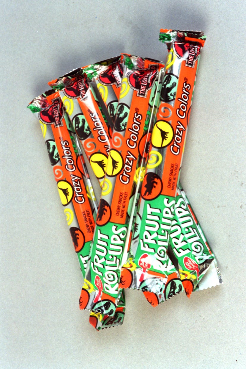 Fruit Roll-Ups were a popular '90s snack.