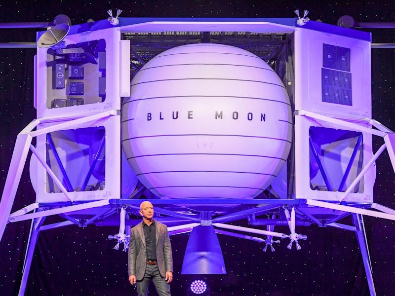 WASHINGTON, DC - MAY 9: Jeff Bezos, founder of Amazon, Blue Origin and owner of The Washington Post...