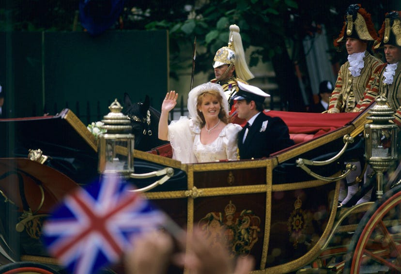 Prince Andrew and Sarah Ferguson on their wedding day.