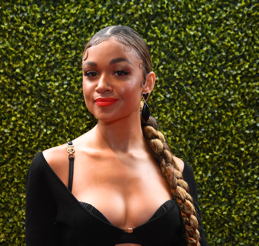 LOS ANGELES, CALIFORNIA - MAY 16: Madison Bailey attends the 2021 MTV Movie & TV Awards at the Holly...