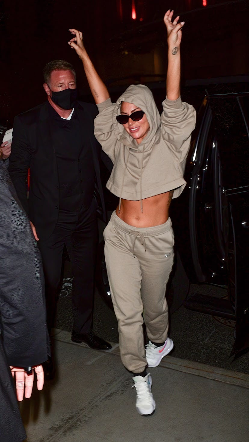NEW YORK, NEW YORK - AUGUST 03:  Lady Gaga seen on the streets of Manhattan on August 03, 2021 in Ne...