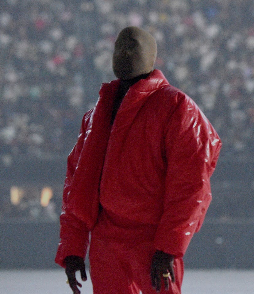 ATLANTA, GEORGIA - JULY 22: Kanye West is seen at ‘DONDA by Kanye West’ listening event at Mercedes-...