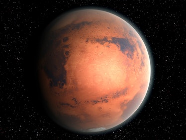 An impression of the Red Planet, Mars, second smallest in the Solar System (after Mercury).
