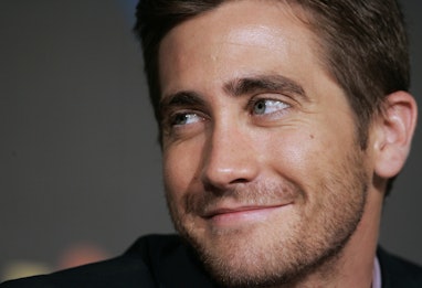US actor Jake Gyllenhaal listens journalist's questions during  a press conference on US director Da...
