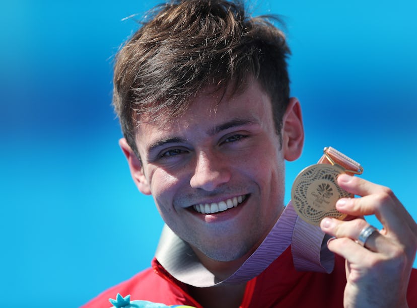 Tom Daley knit an Olympics cardigan during the games, and it's iconic.
