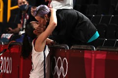 Sue Bird and Megan Rapinoe at the Olympics.
