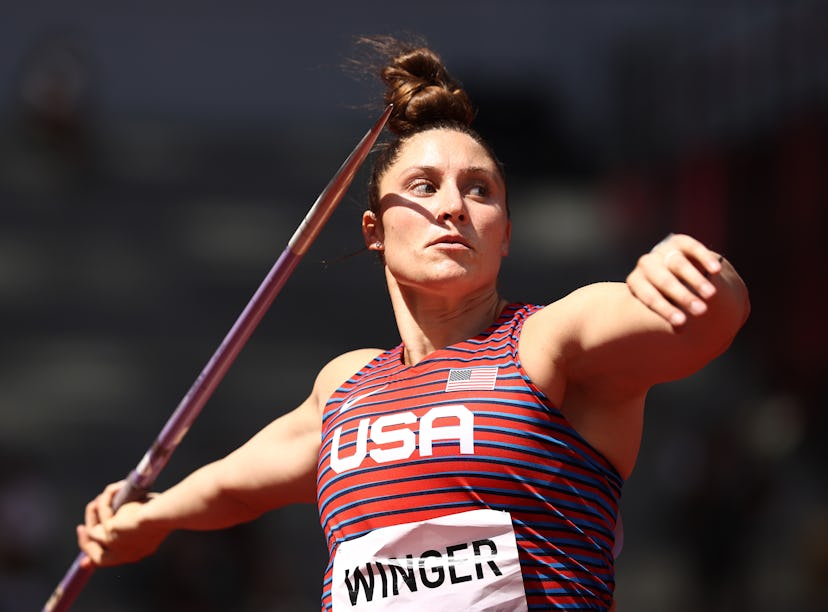 Kara Winger was the 2021 U.S. flag bearer.