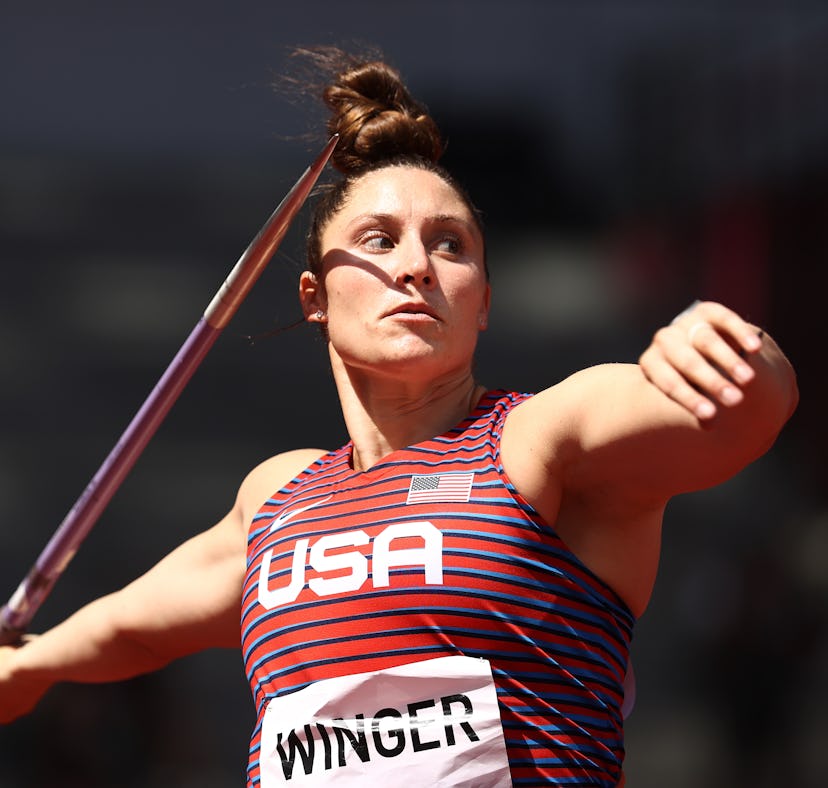 Kara Winger was the 2021 U.S. flag bearer.