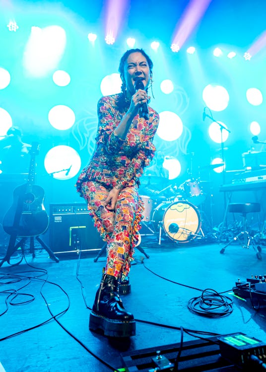 DETROIT, MICHIGAN - AUGUST 04: Michelle Zauner of Japanese Breakfast performs at St Andrews Hall on ...