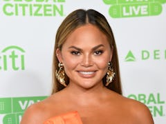 INGLEWOOD, CALIFORNIA: In this image released on May 2, Chrissy Teigen attends Global Citizen VAX LI...