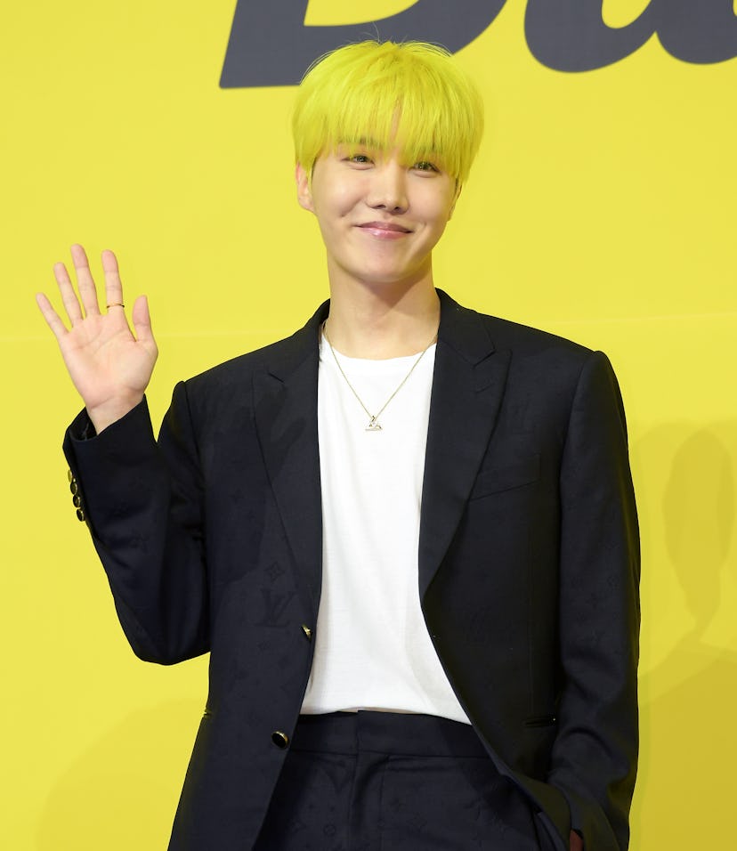 SEOUL, SOUTH KOREA - MAY 21: J-Hope of BTS attends a press conference for BTS's new digital single '...