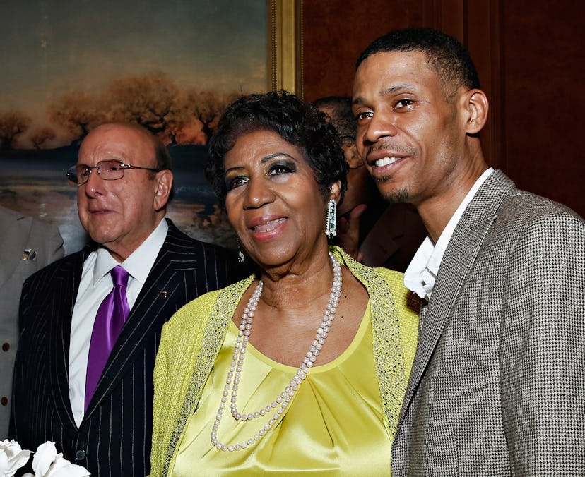 Record producer/ music industry executive Clive Davis, singer Aretha Franklin and Kecalf Cunningham ...