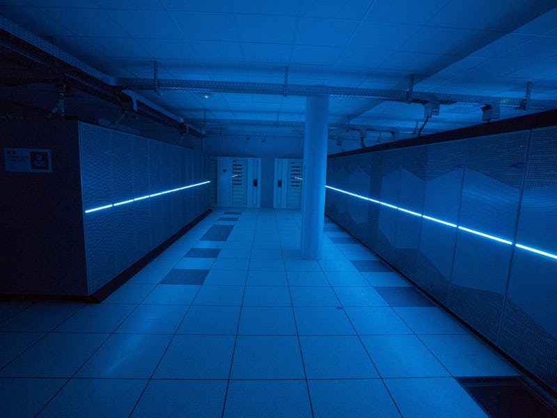 The new supercomputer of Meteo France, the French national meteorological service is seen at Meteo ...