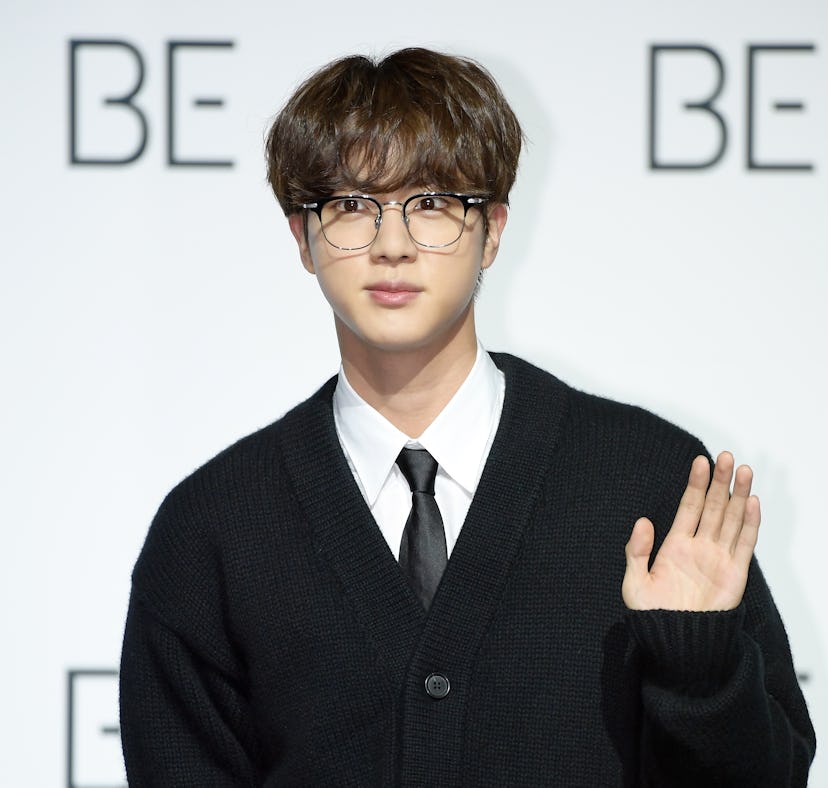 SEOUL, SOUTH KOREA - NOVEMBER 20: Jin of BTS during BTS's New Album 'BE (Deluxe Edition)' Release Pr...