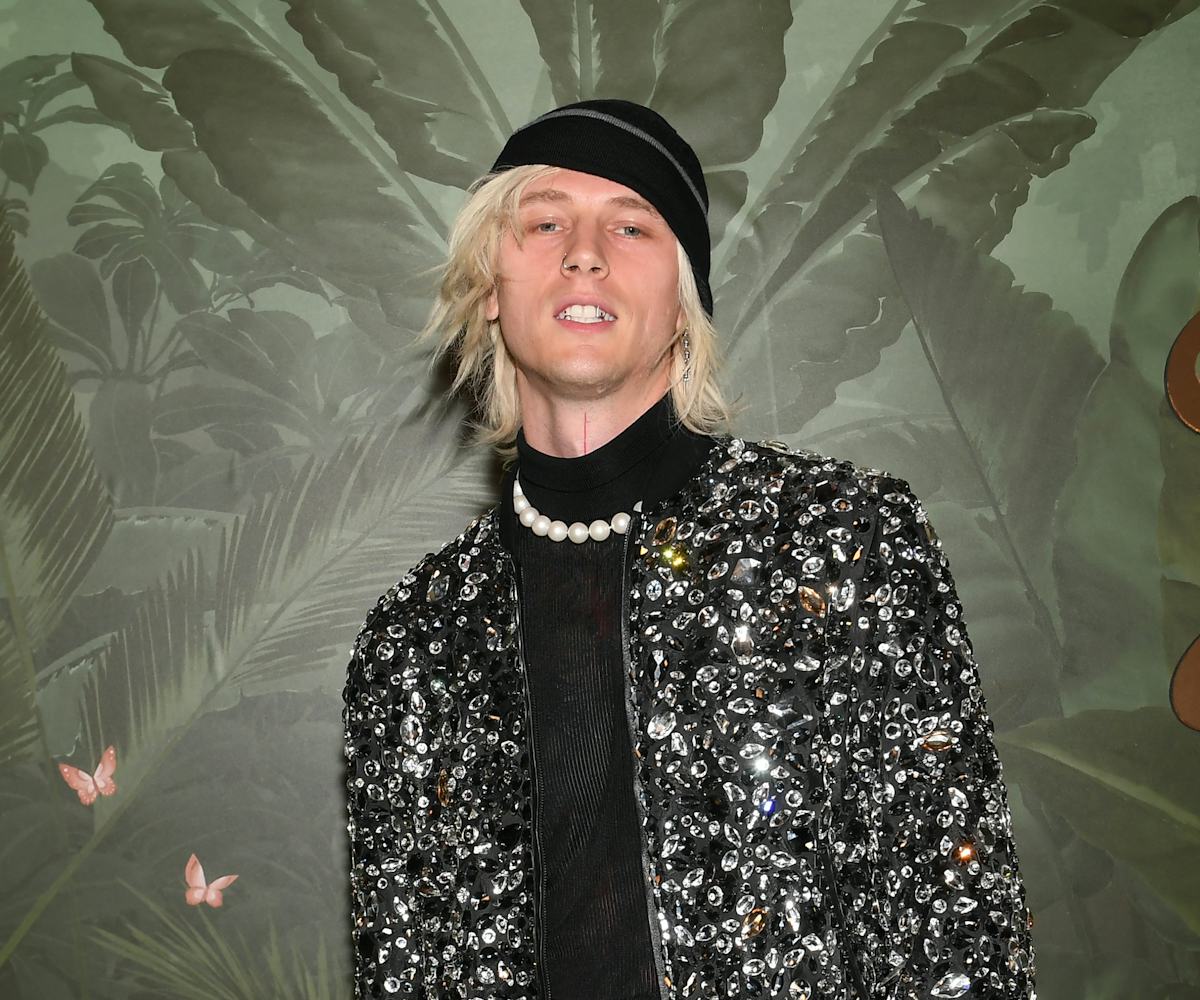 LAS VEGAS, NEVADA - JULY 10: Machine Gun Kelly attends h.wood Group's grand opening of Delilah at Wy...