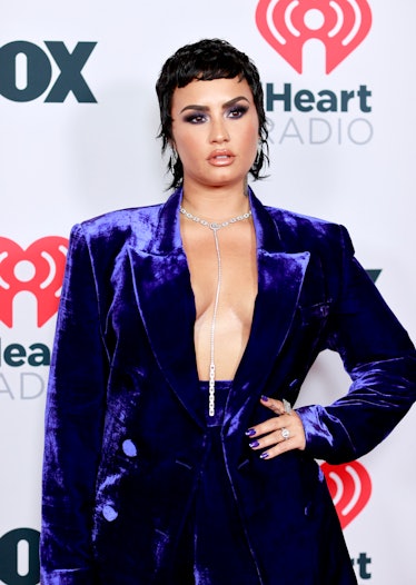 LOS ANGELES, CALIFORNIA - MAY 27: (EDITORIAL USE ONLY) Demi Lovato attends the 2021 iHeartRadio Musi...