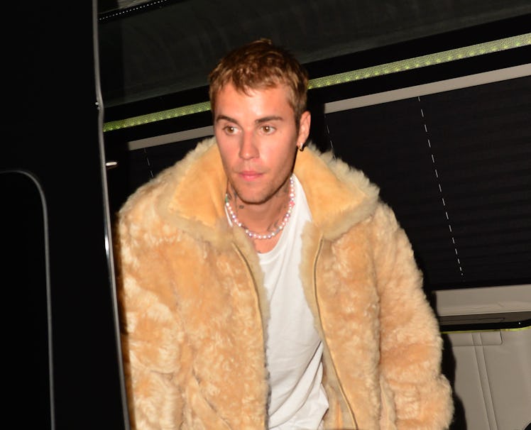 LOS ANGELES, CA - AUGUST 16:  Justin Bieber is seen on August 16, 2021 in Los Angeles, California.  ...