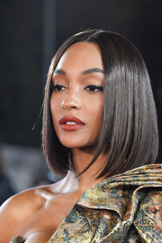 Jourdan Dunn arrives at The Fashion Awards 2019 held at Royal Albert Hall on December 02, 2019 in Lo...