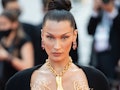 CANNES, FRANCE - JULY 11: Bella Hadid attends the "Tre Piani (Three Floors)" screening during the 74...
