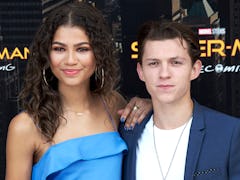 MADRID, SPAIN - JUNE 14:  Actress Zendaya and actor Tom Holland attend 'Spider-Man: Homecoming' phot...