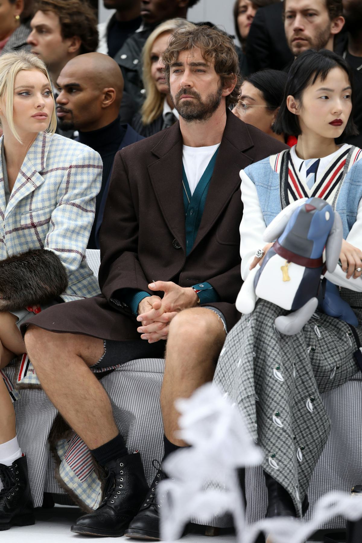 PARIS, FRANCE - SEPTEMBER 29: Lee Pace attends the Thom Browne Womenswear Spring/Summer 2020 show as...