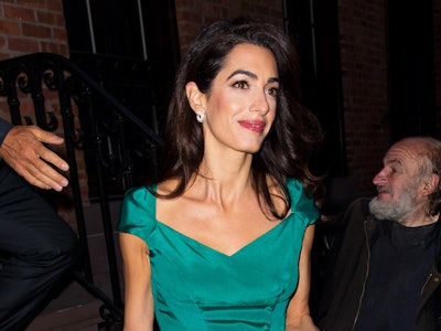 NEW YORK, NEW YORK - OCTOBER 01: Amal Clooney seen on October 01, 2019 in New York City. (Photo by J...