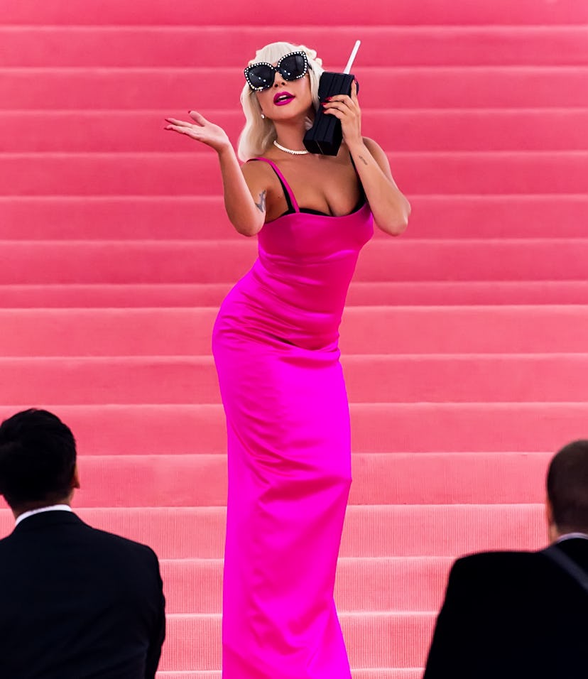 NEW YORK, NY - MAY 06:  Singer-songwriter and actress Lady Gaga is seen arriving to the 2019 Met Gal...