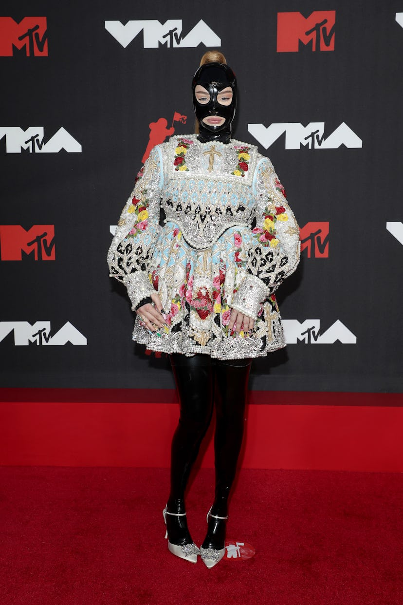 NEW YORK, NEW YORK - SEPTEMBER 12: Kim Petras attends the 2021 MTV Video Music Awards at Barclays Ce...