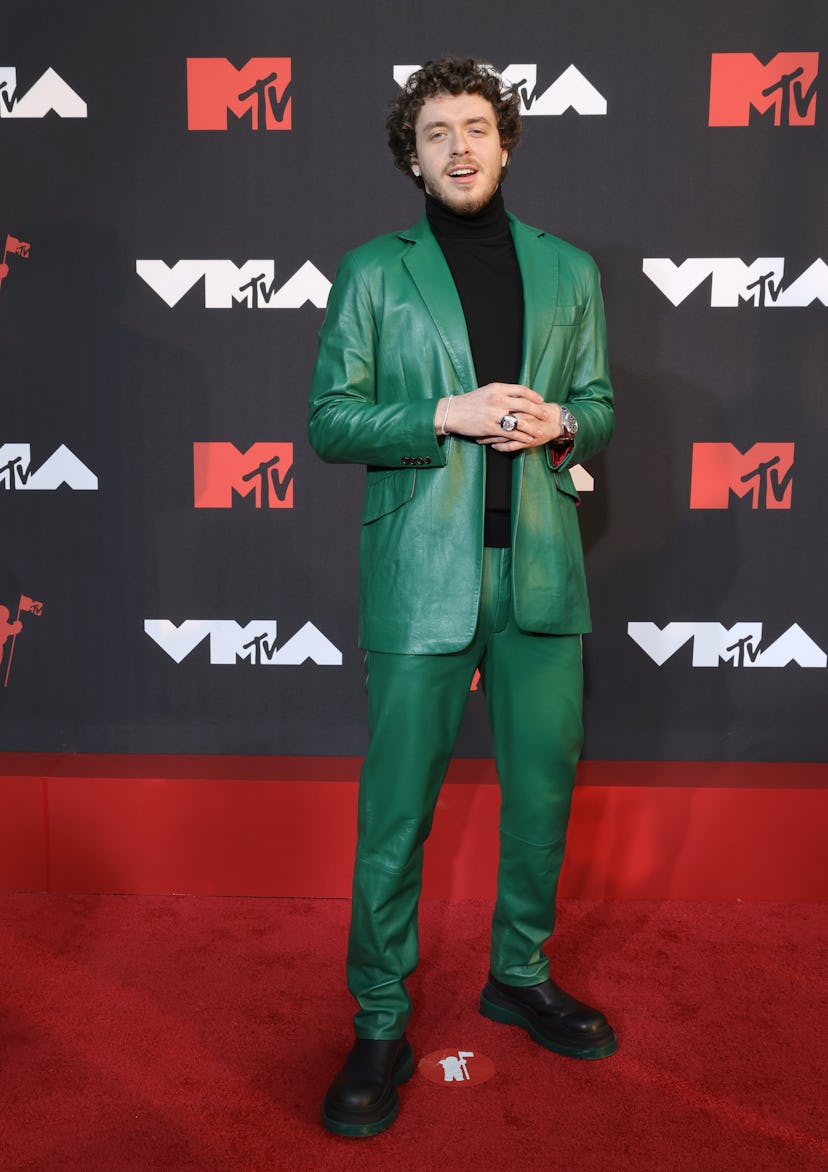 NEW YORK, NEW YORK - SEPTEMBER 12: Jack Harlow attends the 2021 MTV Video Music Awards at Barclays C...