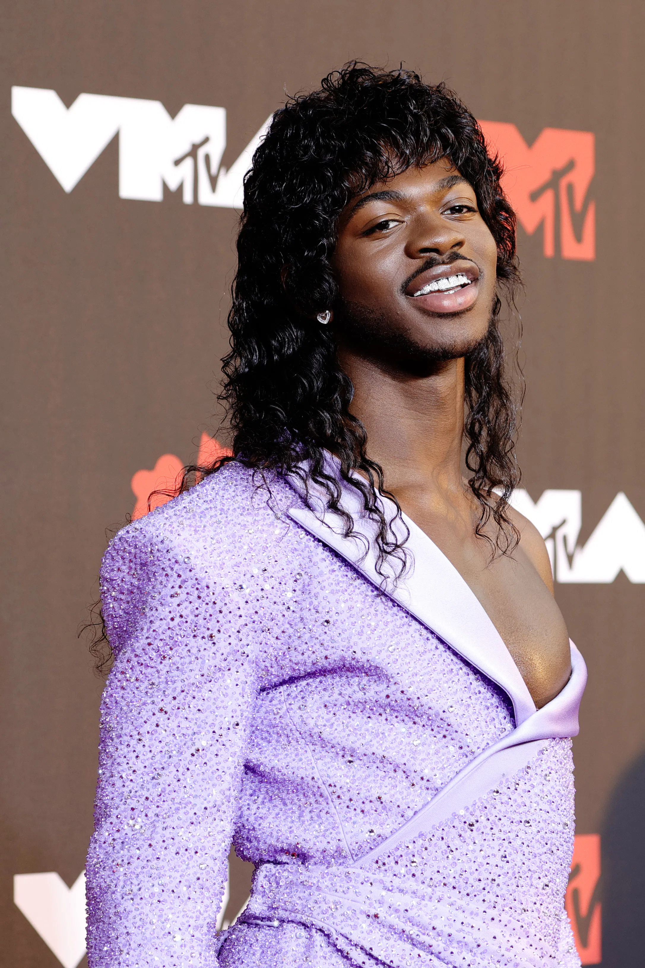 lil nas purple dress Lil Nas X Purple Dress