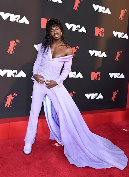 NEW YORK, NEW YORK - SEPTEMBER 12: Lil Nas X attends the 2021 MTV Video Music Awards at Barclays Cen...
