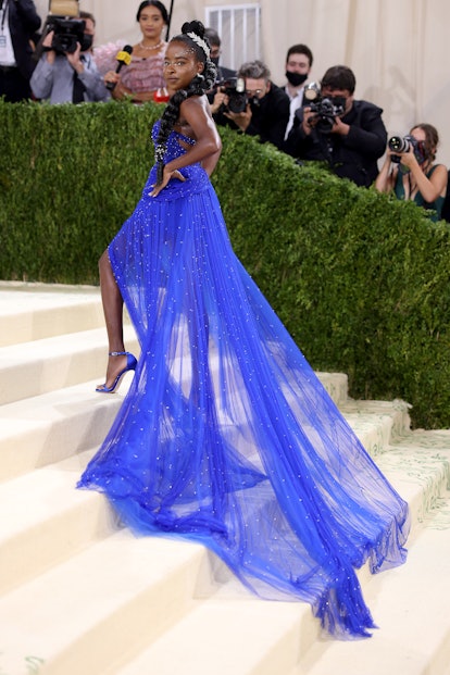 NEW YORK, NEW YORK - SEPTEMBER 13: Amanda Gorman attends The 2021 Met Gala Celebrating In America: A...