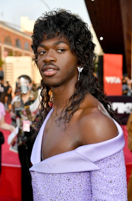 NEW YORK, NEW YORK - SEPTEMBER 12: Lil Nas X attends the 2021 MTV Video Music Awards at Barclays Cen...