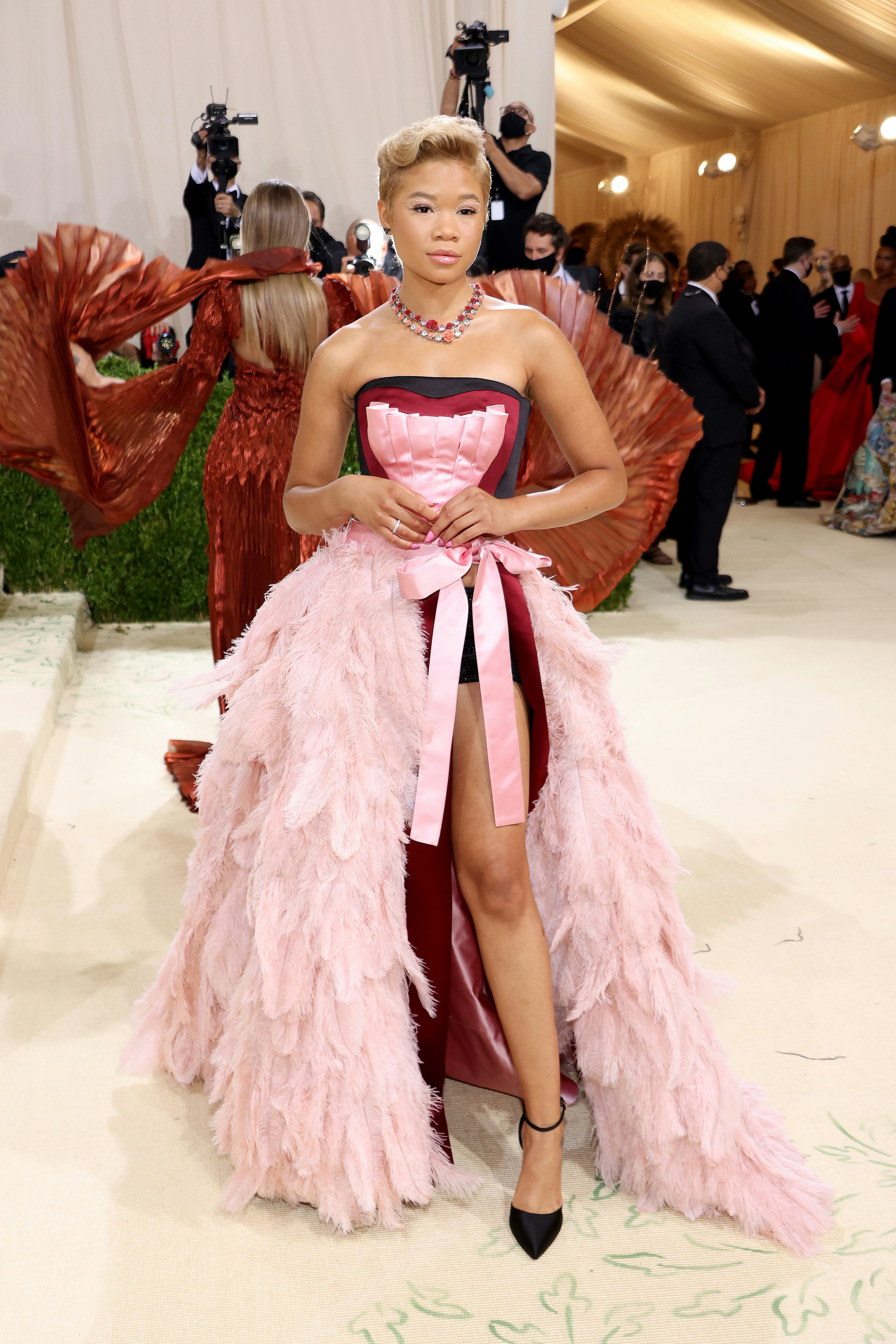 NEW YORK, NEW YORK - SEPTEMBER 13: Storm Reid attends The 2021 Met Gala Celebrating In America: A Le&hellip;