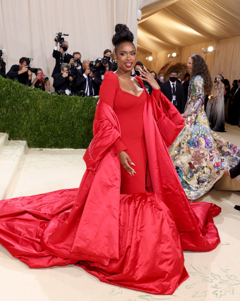 NEW YORK, NEW YORK - SEPTEMBER 13: Jennifer Hudson attends The 2021 Met Gala Celebrating In America:…