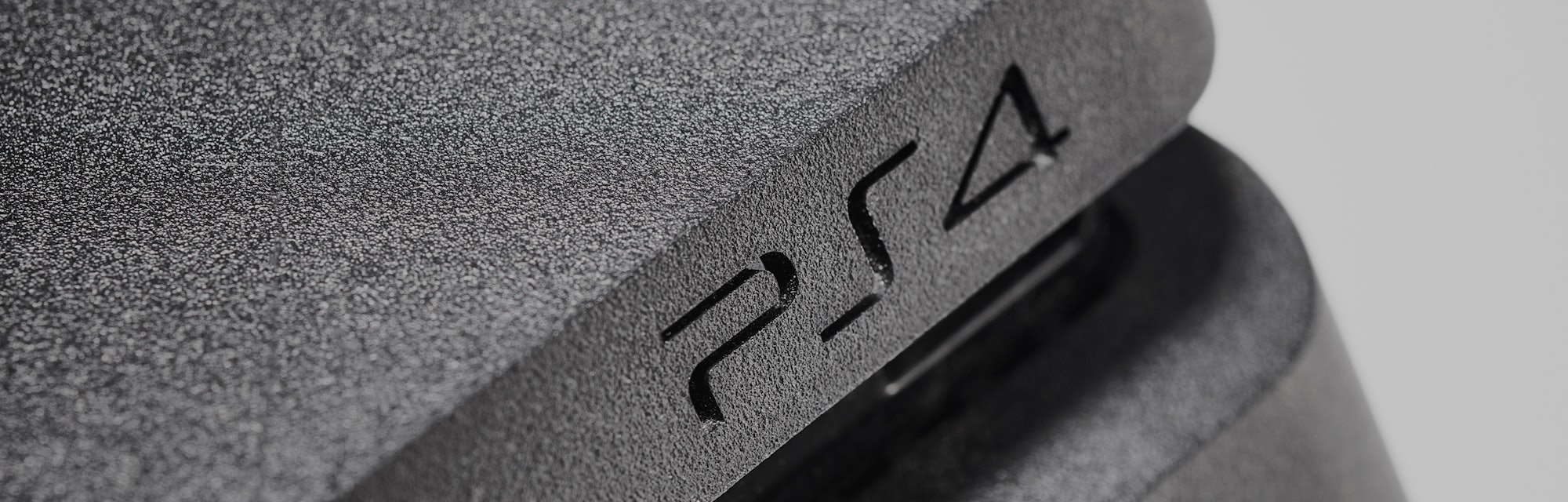 Detail of a Sony PlayStation 4 video game console, taken on February 14, 2020. (Photo by Neil Godwin...
