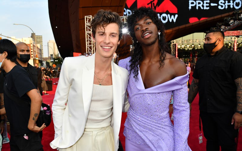 Celebrities reveal their Song of the Summer picks to Bustle on the VMAs red carpet. Photo via Jeff K...