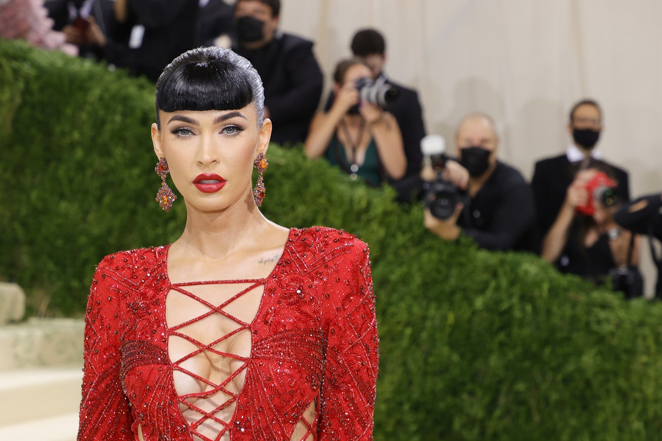NEW YORK, NEW YORK - SEPTEMBER 13: Megan Fox attends The 2021 Met Gala Celebrating In America: A Lex...