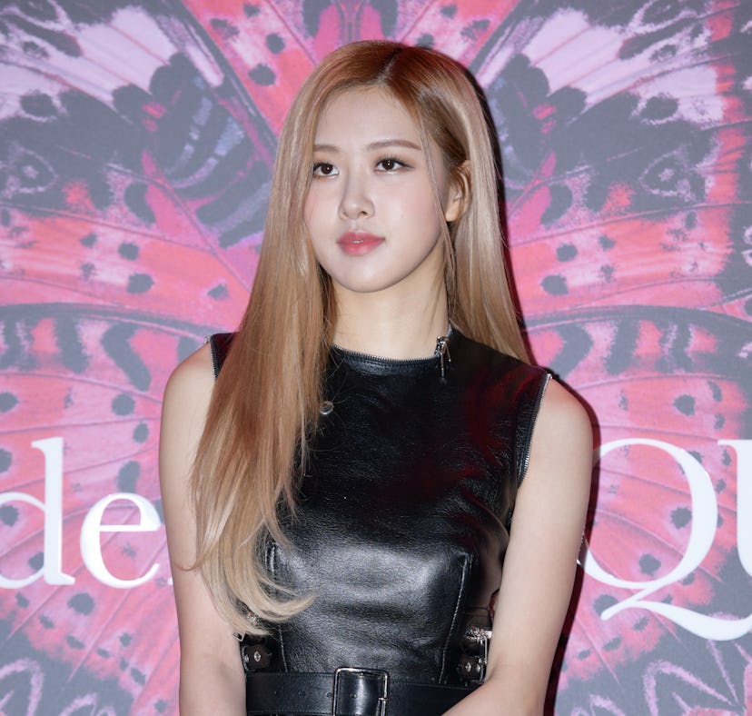 SEOUL, SOUTH KOREA - OCTOBER 16: Rose of BLACKPINK attends the Alexander Mcqueen F/W Collection Exhi...
