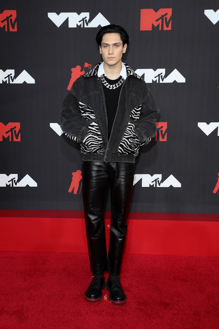 NEW YORK, NEW YORK - SEPTEMBER 12: Lil Huddy attends the 2021 MTV Video Music Awards at Barclays Cen...