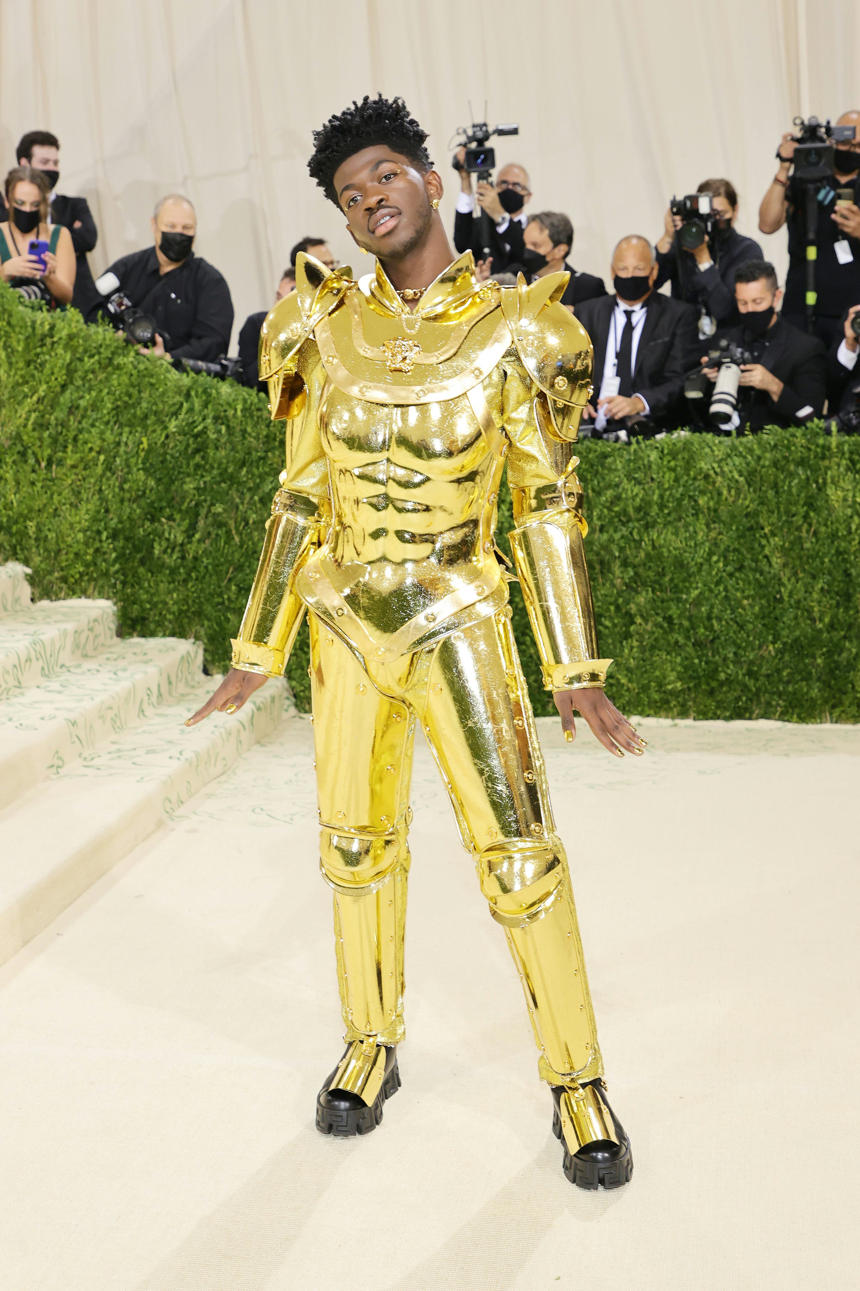 Lil Nas X's second Met Gala look designed by Versace.