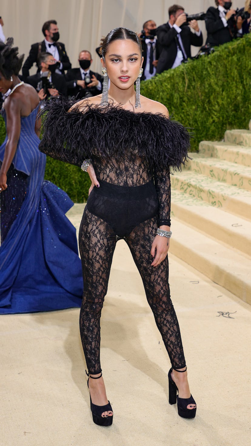 Olivia Rodrigo attends The 2021 Met Gala.
