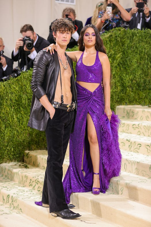 Shawn Mendes and Camila Cabello attend The 2021 Met Gala 